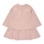 EMPORIO ARMANI abito manica lunga tinta unitacon loghi Rosa per Neonata 6DEA02 ROSA EMPORIO ARMANI 