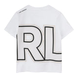 Karl Lagerfeld T-Shirt Girocollo Tinta Unita con Stampa per Bambino Z30432J BIANCO KARL LAGERFELD 