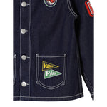 Kenzo Giubbino In Denim Tinta Unita per Bambino K60281 BLU KENZO 