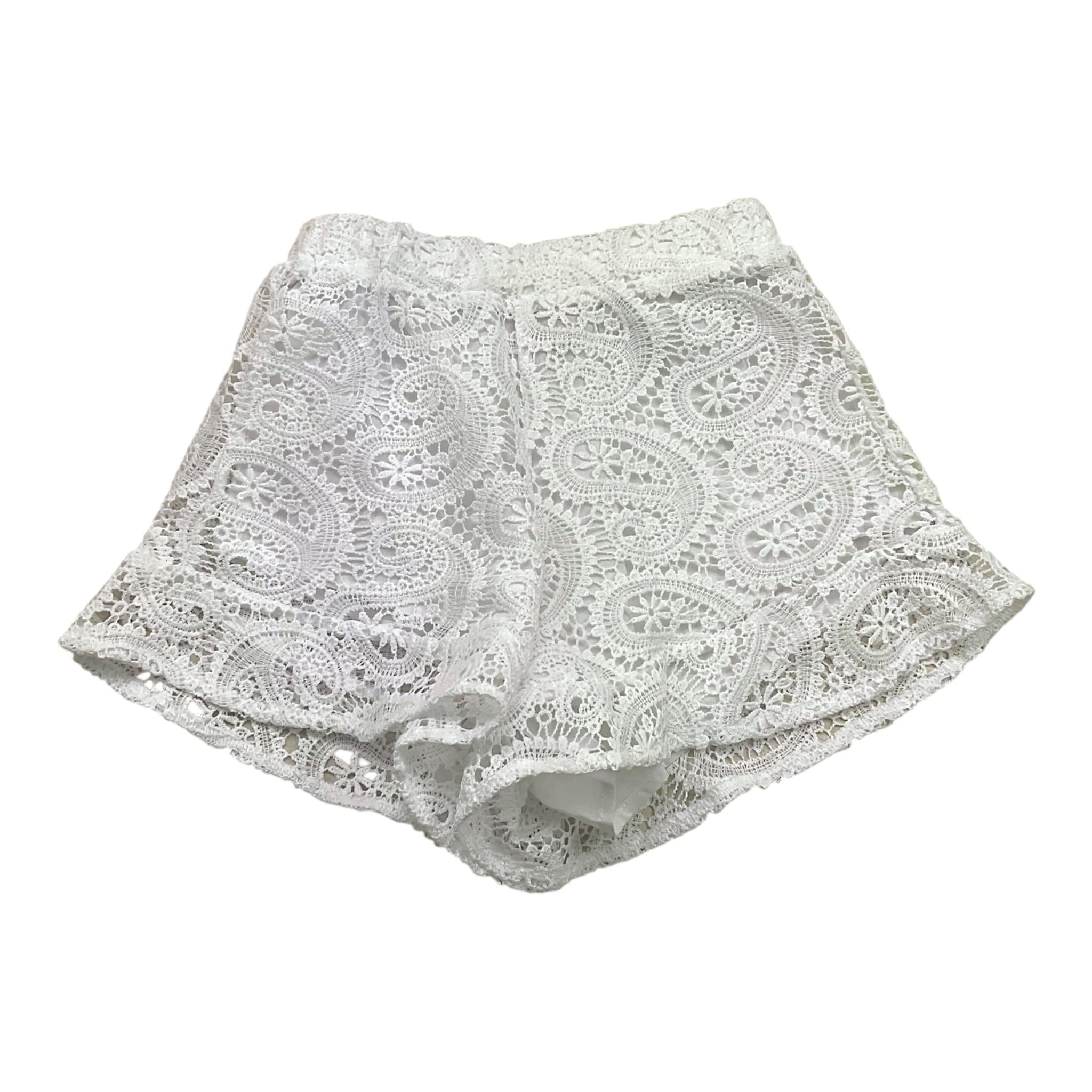 Twinset Completo Top-Short Tinta Unita Traforato per Bambina 251GJ2QR7 BIANCO TWINSET 