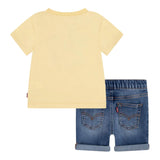 Levi'S Completo 2 Pezzi Bermuda-T-Shirt Giallo per Neonato 6EM342X GIALLO LEVI'S 