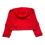 K-Way Felpa con Cappuccio Tinta Unita con Logo per Bambino K2142QW ROSSO K-WAY 