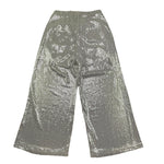 Met Pantalone Tinta Unita con Girovita Regolabile per Bambina ME335 ARGENTO MET 