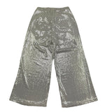 Met Pantalone Tinta Unita con Girovita Regolabile per Bambina ME335 ARGENTO MET 