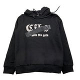 CFBS felpa chiusa con cappuccio tinta unita con stampa Nero per Bambino CSEF2006 NERO CFBS 