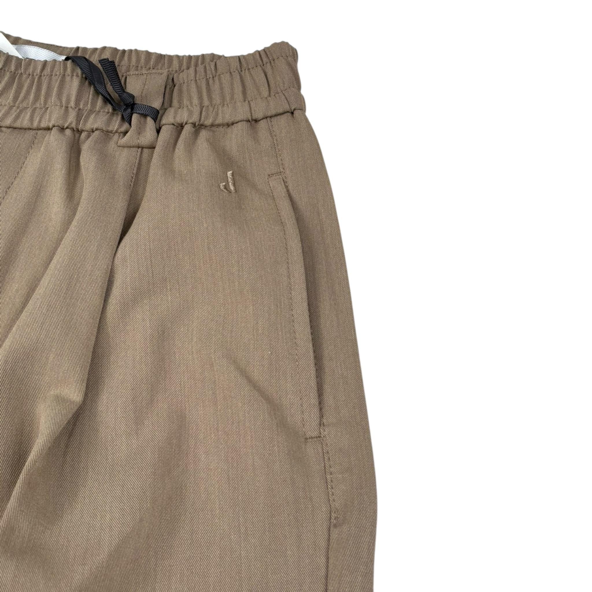 Jeckerson Pantalone Tinta Unita con Elastico In Vita per Bambino J3906 FANGO JECKERSON 