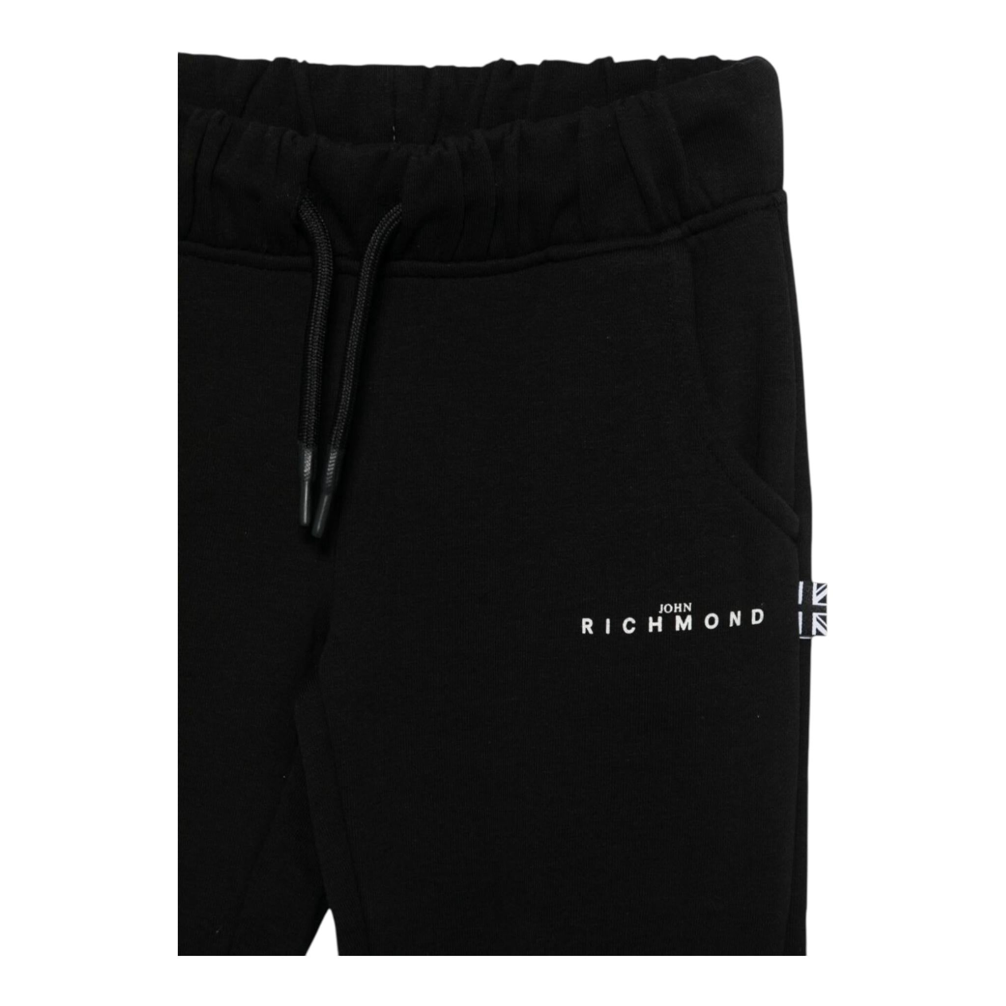JOHN RICHMOND completo 2pz felpa- pantalone bicolore Nero per Bambina RGA24124CFXXX NERO JOHN RICHMOND 