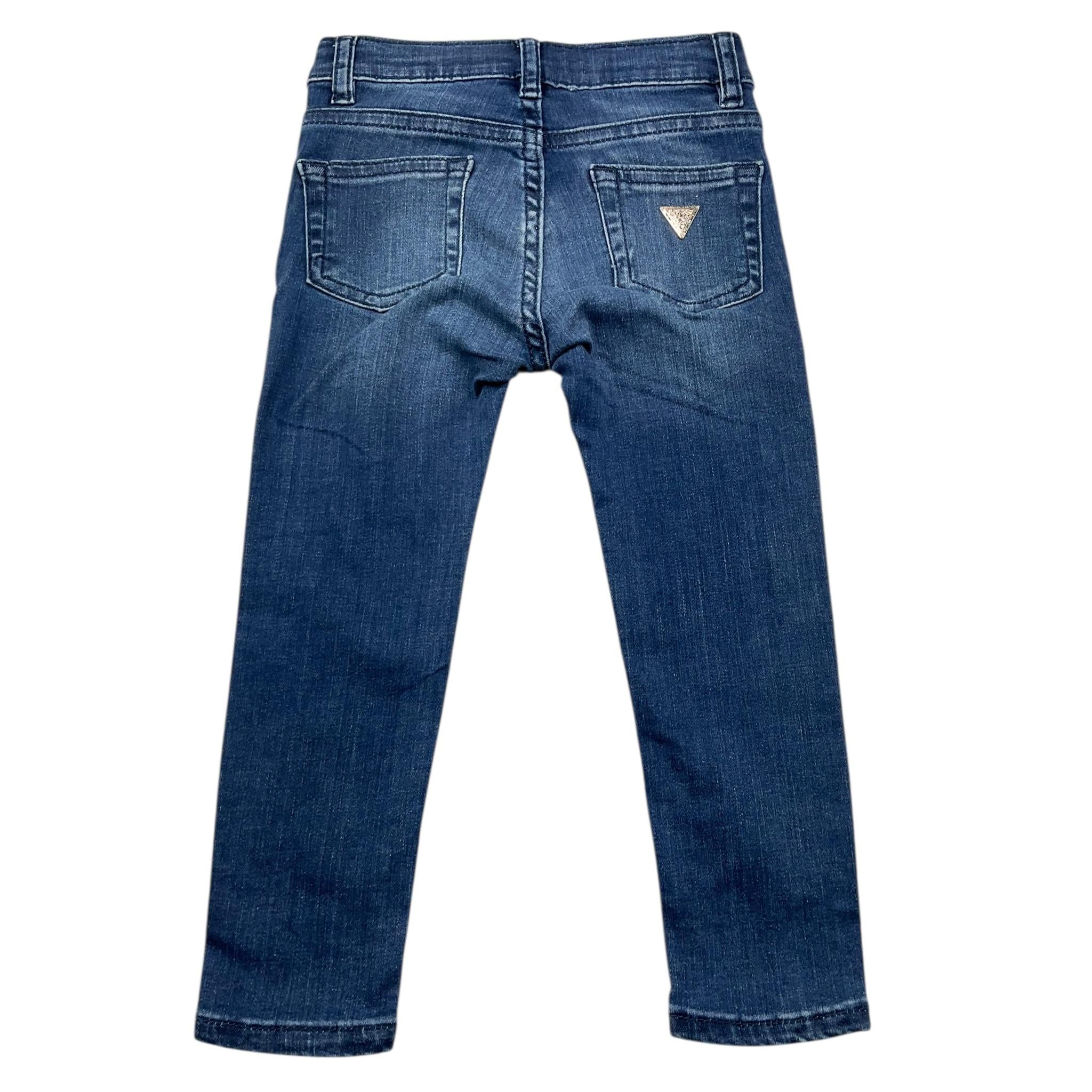 GUESS jeans tinta unita con ricami logo Blu per Bambina K4YA10D4CA0J BLU GUESS 