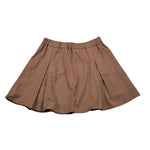 Vicolo Gonna Tint Unita con Elastico In Vita Marrone per Bambina 3142G1114 MARRONE VICOLO 