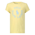 Ralph Lauren T-Shirt Girocollo Tinta Unita con Stampa per Bambino 313903863003 GIALLO RALPH LAUREN 