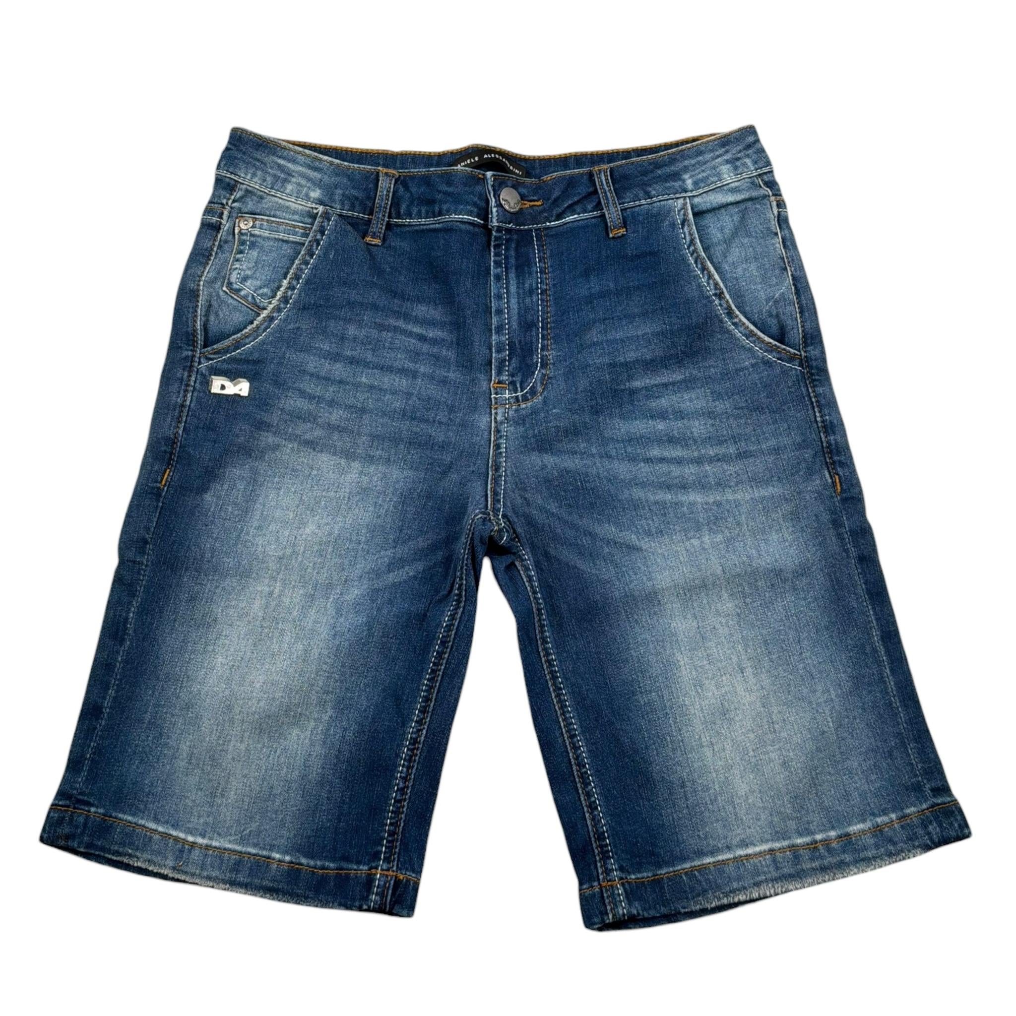 Daniele Alessandrini Bermuda In Denim Tinta Unita con 5 Tasche per Bambino 1236SD00026 BLU DANIELE ALESSANDRINI 