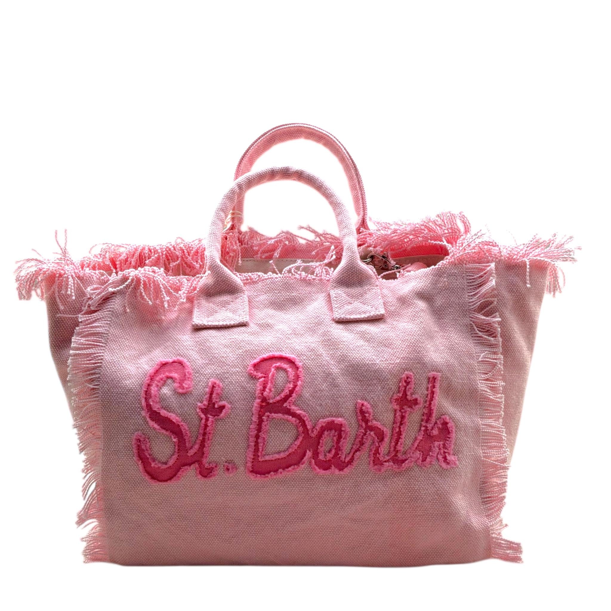 Saint Barth Borsa Tinta Unita con Stampa per Bambina COLETTEPATCH ROSA SAINT BARTH 