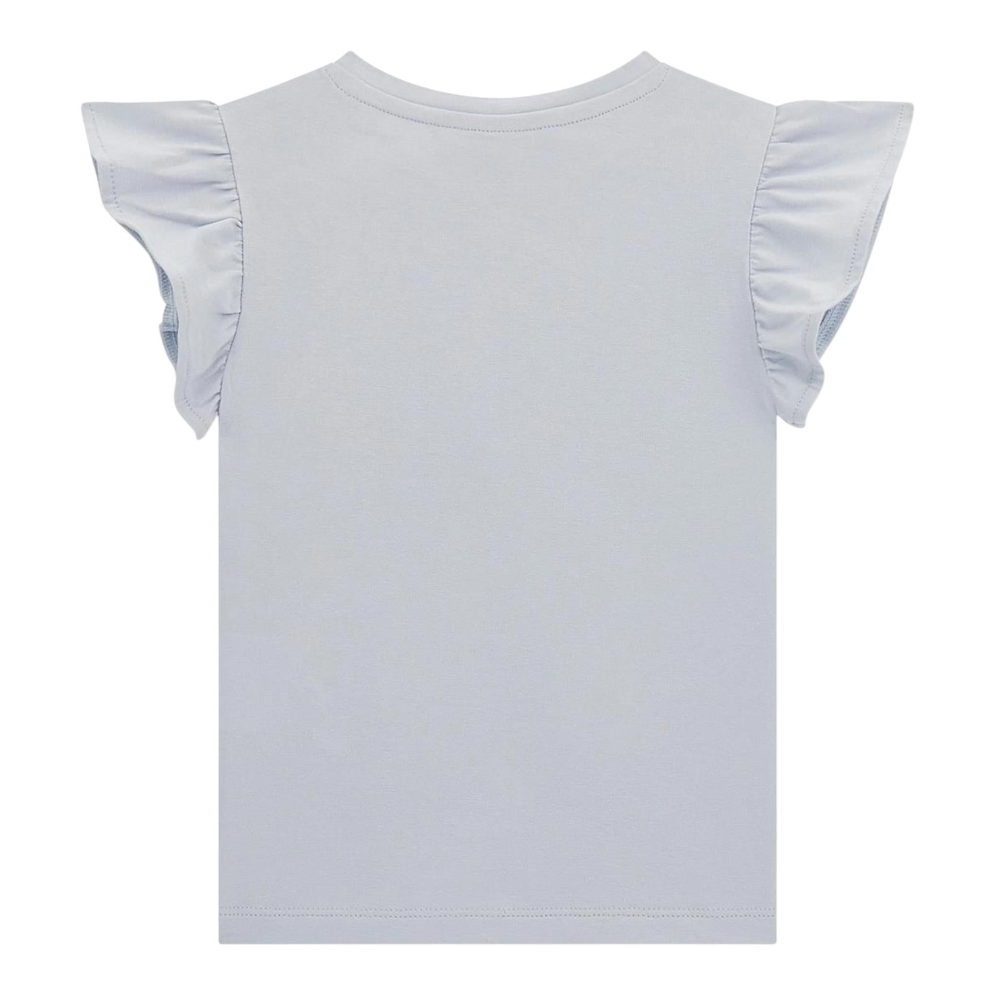 Guess T-Shirt Girocollo Tinta Unita con Logo per Neonata K5GI05K6YW4 BIANCO GUESS 