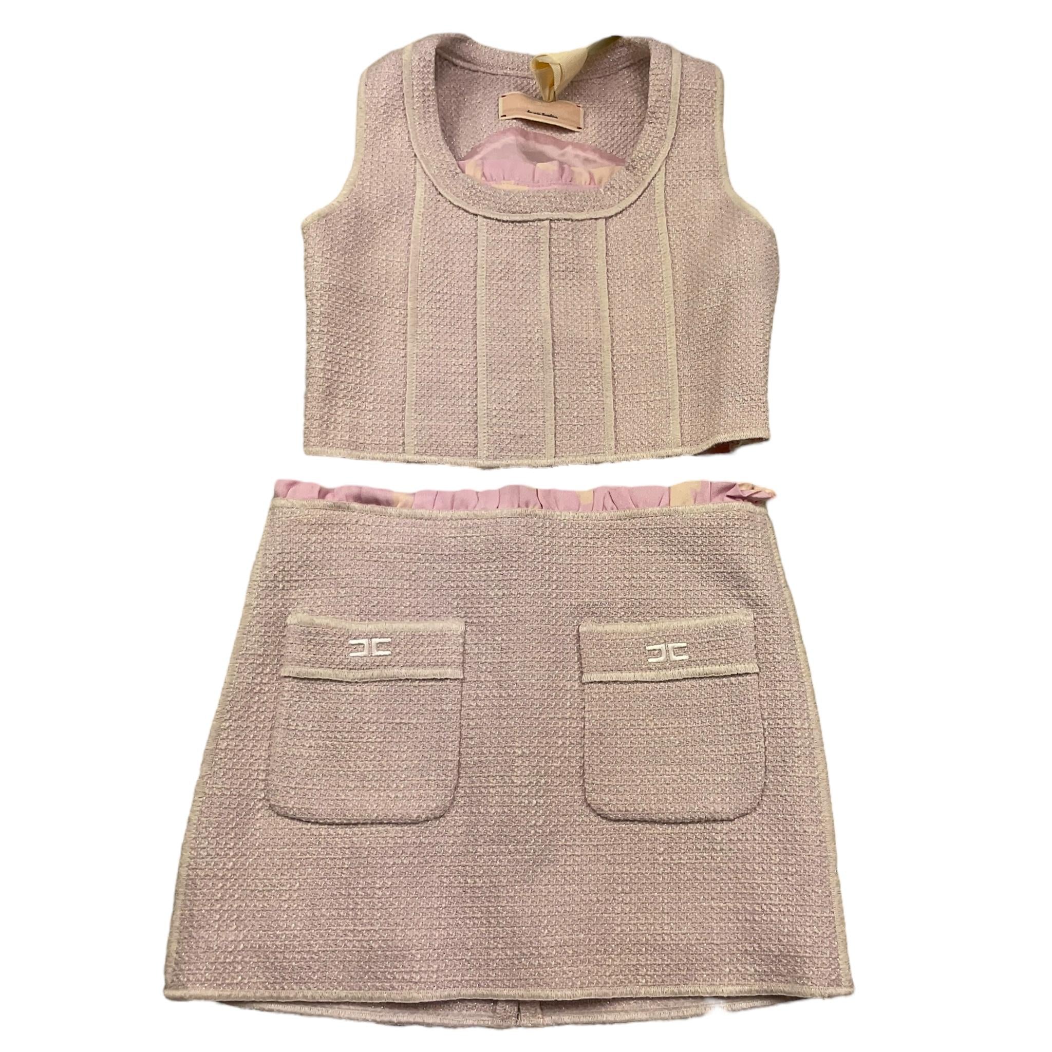 Elisabetta Franchi Completo 2 Pezzi Top-Short per Bambina EFCM017 ROSA ELISABETTA FRANCHI 