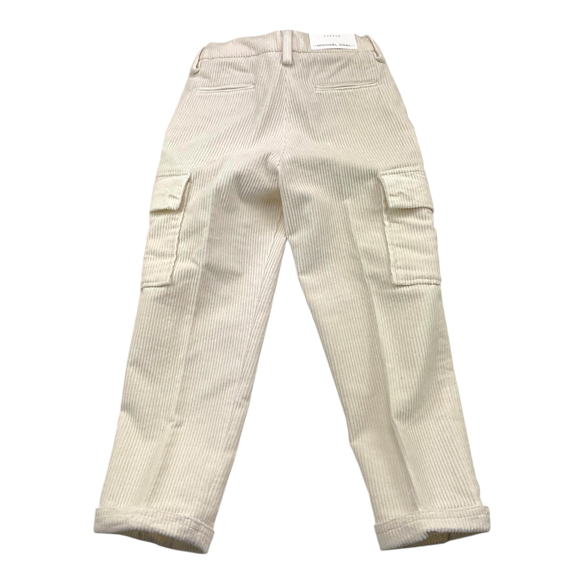 MICHAEL COAL pantalone tinta unita con tasconi a costine Panna per Bambino 3588F24 PANNA MICHAEL COAL 