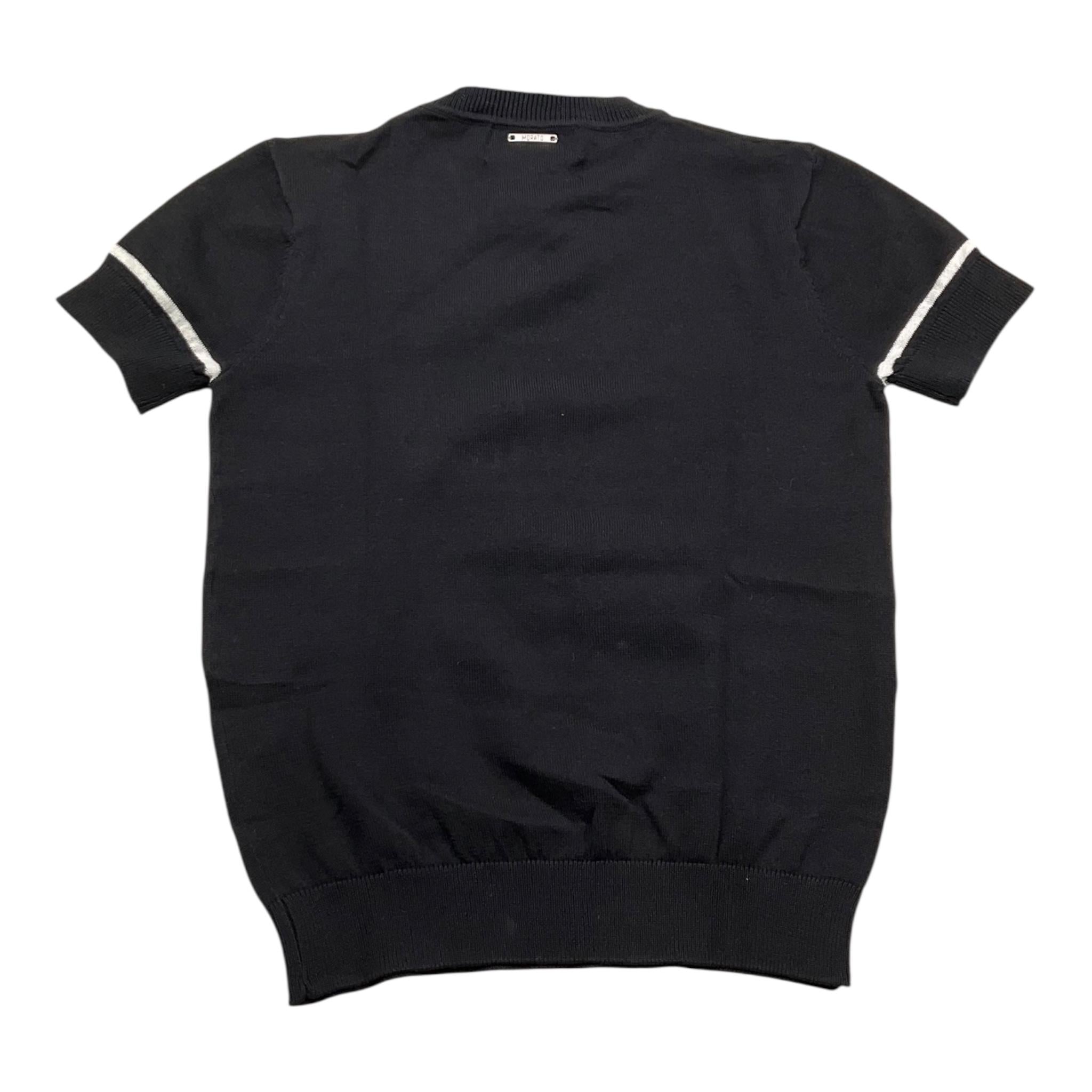 Antony Morato T-Shirt Girocollo Tinta Unita In Fila per Bambino MKSW1269 NERO ANTONY MORATO 