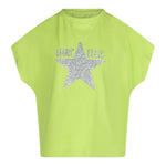 Marc Ellis T-Shirt Girocollo Tinta Unita con Brillantini per Bambina JMJTS16519 VERDE MARC ELLIS 