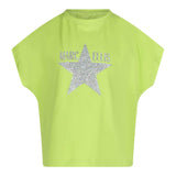 Marc Ellis T-Shirt Girocollo Tinta Unita con Brillantini per Bambina JMJTS16519 VERDE MARC ELLIS 