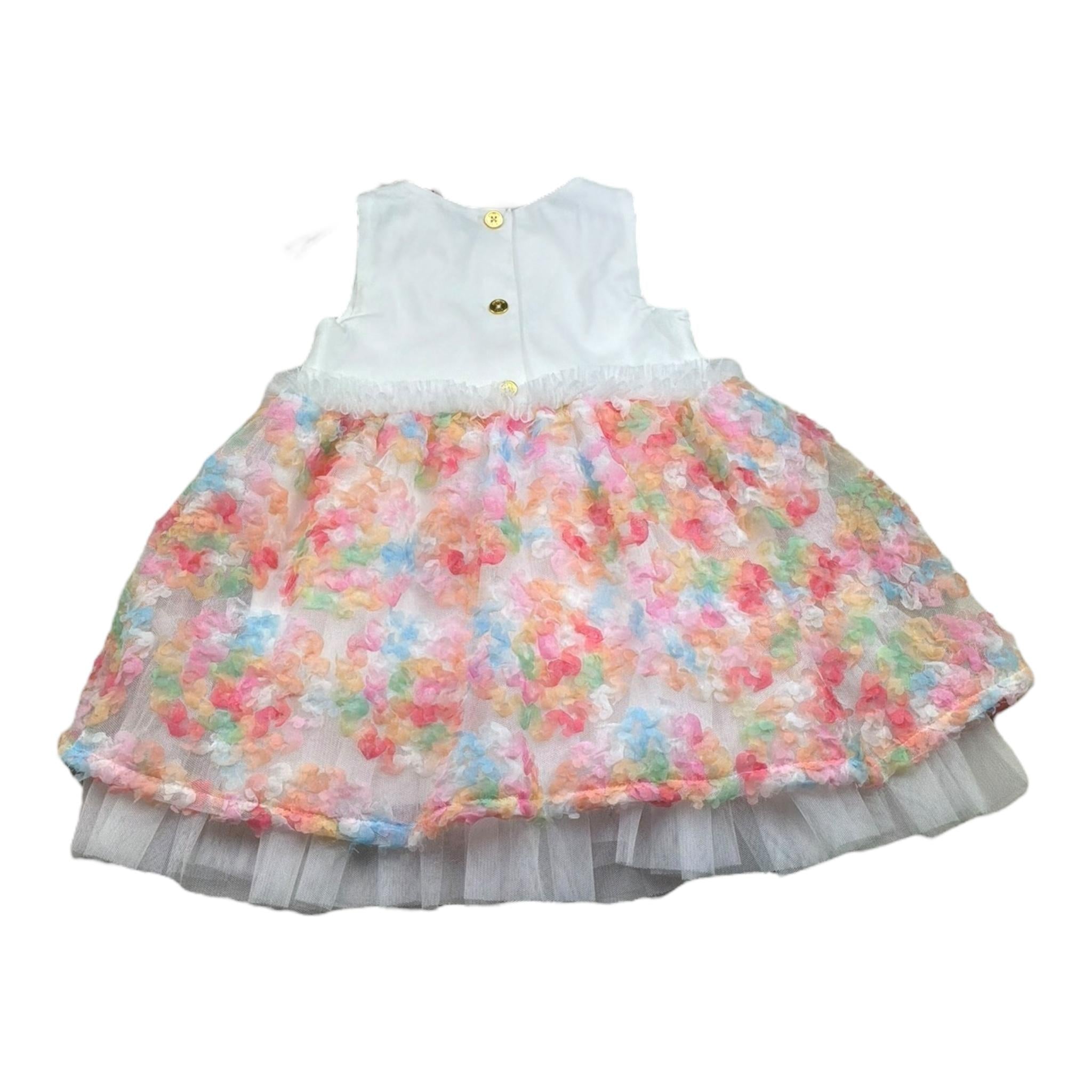 Angel'S Face Abito Giromanica Tinta Unita con Tulle per Neonata REREE BIANCO ANGEL'S FACE 