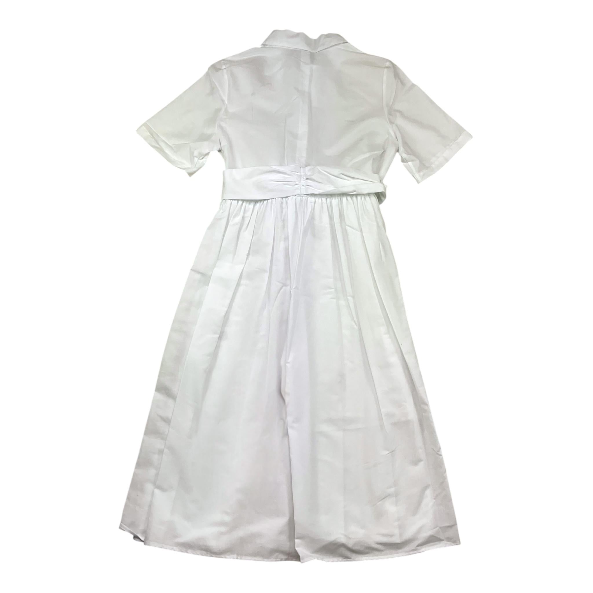 Aspesi Abito Mezza Manica Tinta Unita per Bambina S25012VMC0068 BIANCO ASPESI 