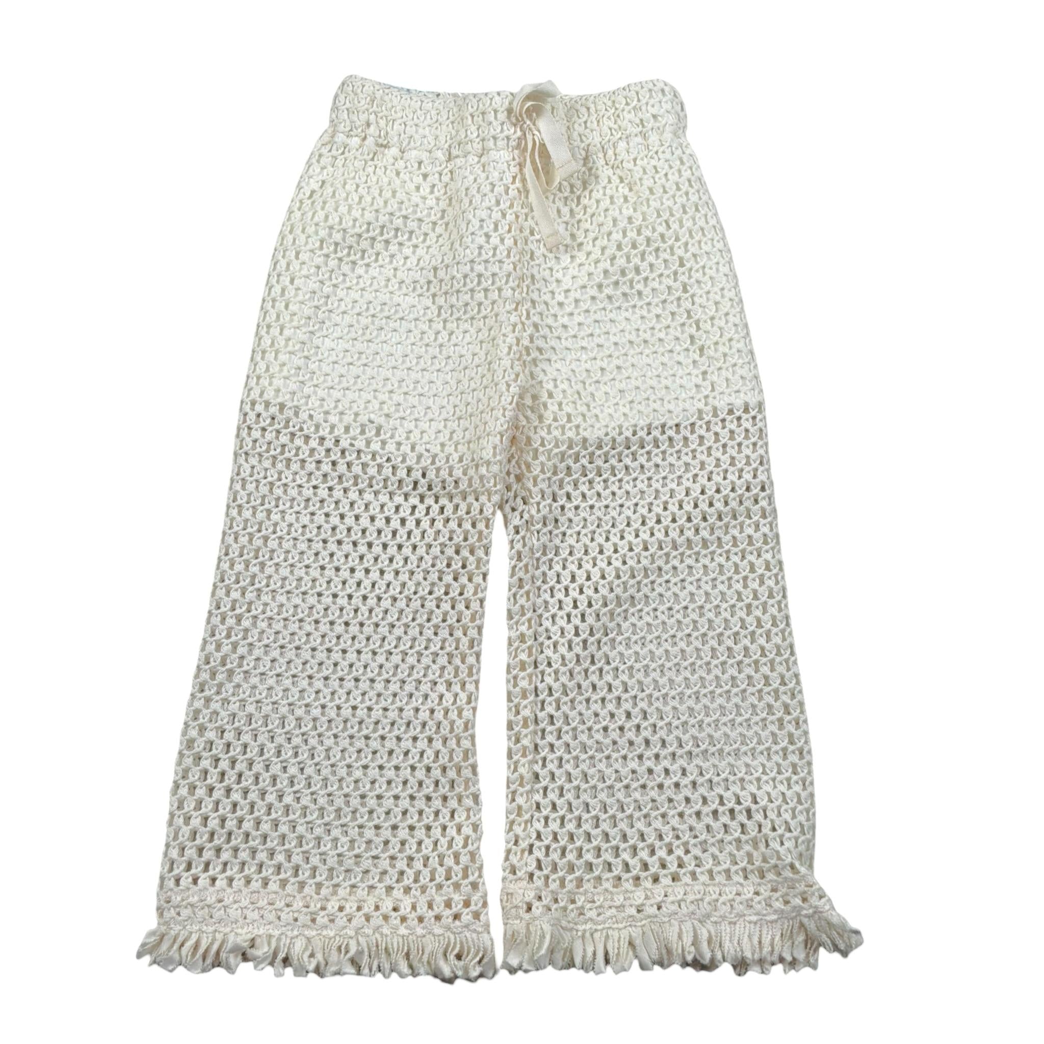 Lalalu' Pantalone Tinta Unita Traforato per Neonata PTL80PBX BEIGE LALALU' 