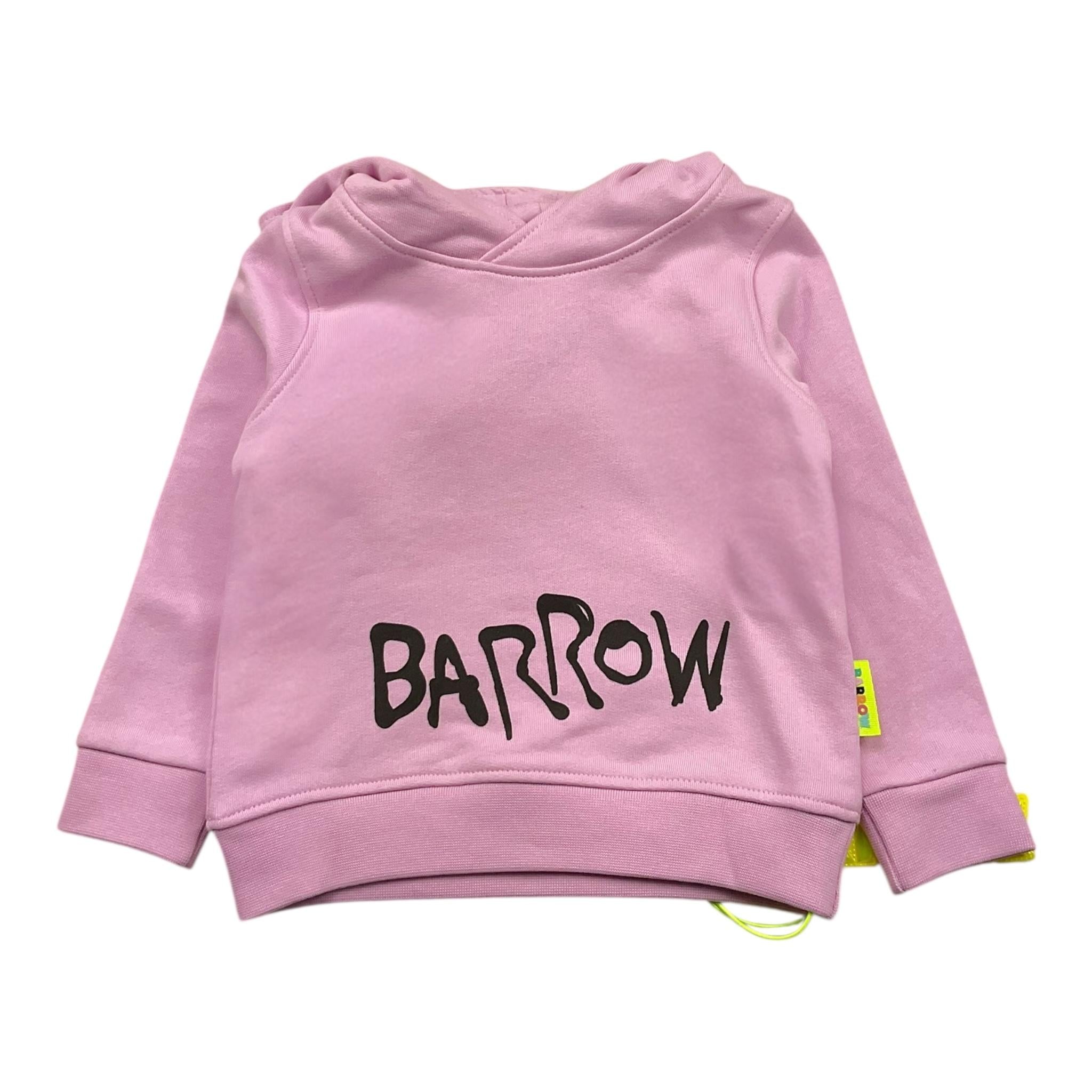 BARROW KIDS felpa tinta unita con cappuccio Rosa per Neonata F3BKUNHS131 ROSA BARROW KIDS 