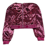 Juicy Couture Felpa Tinta Unita con Paillettes per Bambina JBX6703 FUXIA JUICY COUTURE 