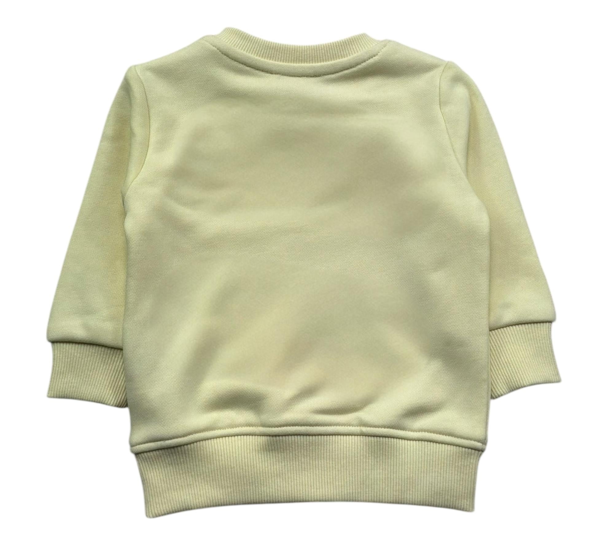 John Richmond Felpa Chiusa Girocollo Tinta Unita con Stampa per Neonato RIP26002FE GIALLO JOHN RICHMOND 