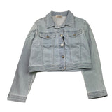 Fracomina Giubbino In Denim Tinta Unita con Bottoni per Bambina FM0912 AZZURRO FRACOMINA 