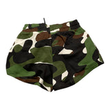 Diadora Shorts In Felpa Fantasia Militare Verde Per Bambina