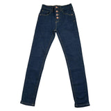 Guess Jeans Tinta Unita con Bottoni per Bambina J3YA04D52Z0 BLU GUESS 