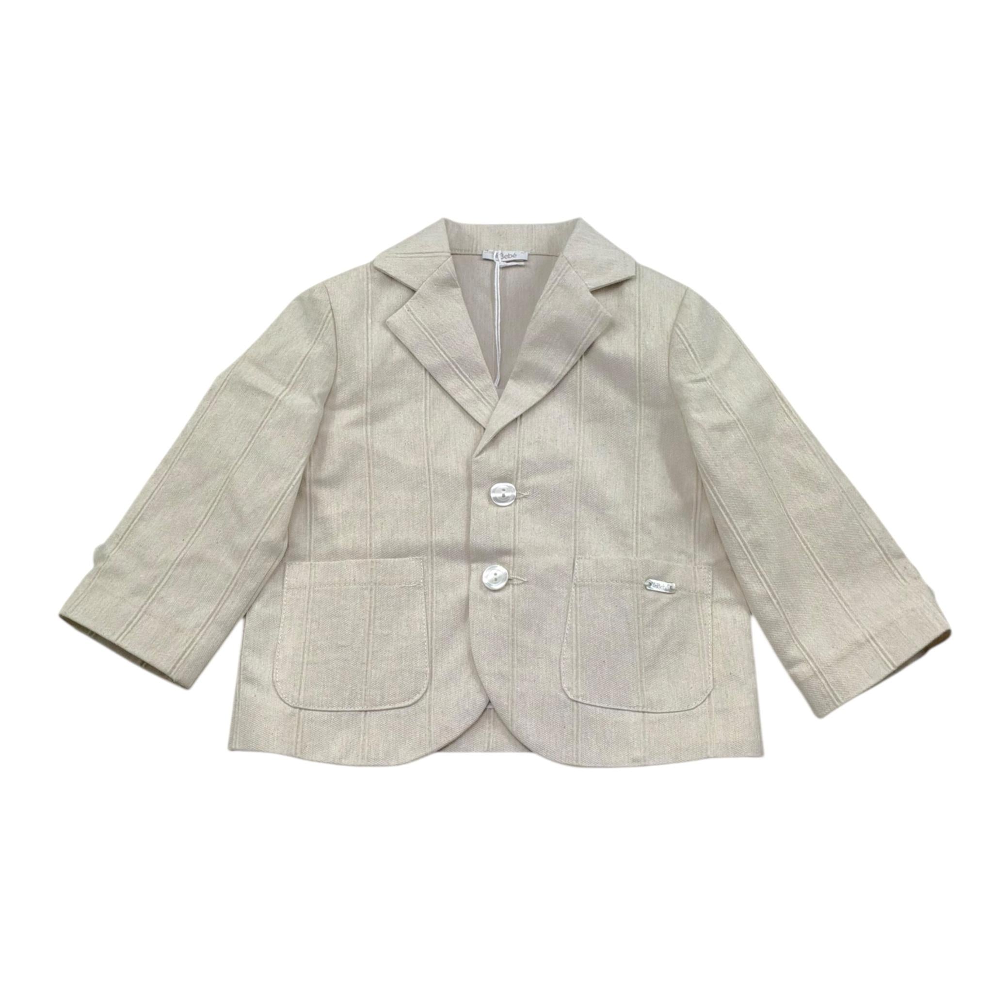 Le Bebe' Giacca Tinta Unita per Neonato LBB5397 BEIGE LE BEBE' 