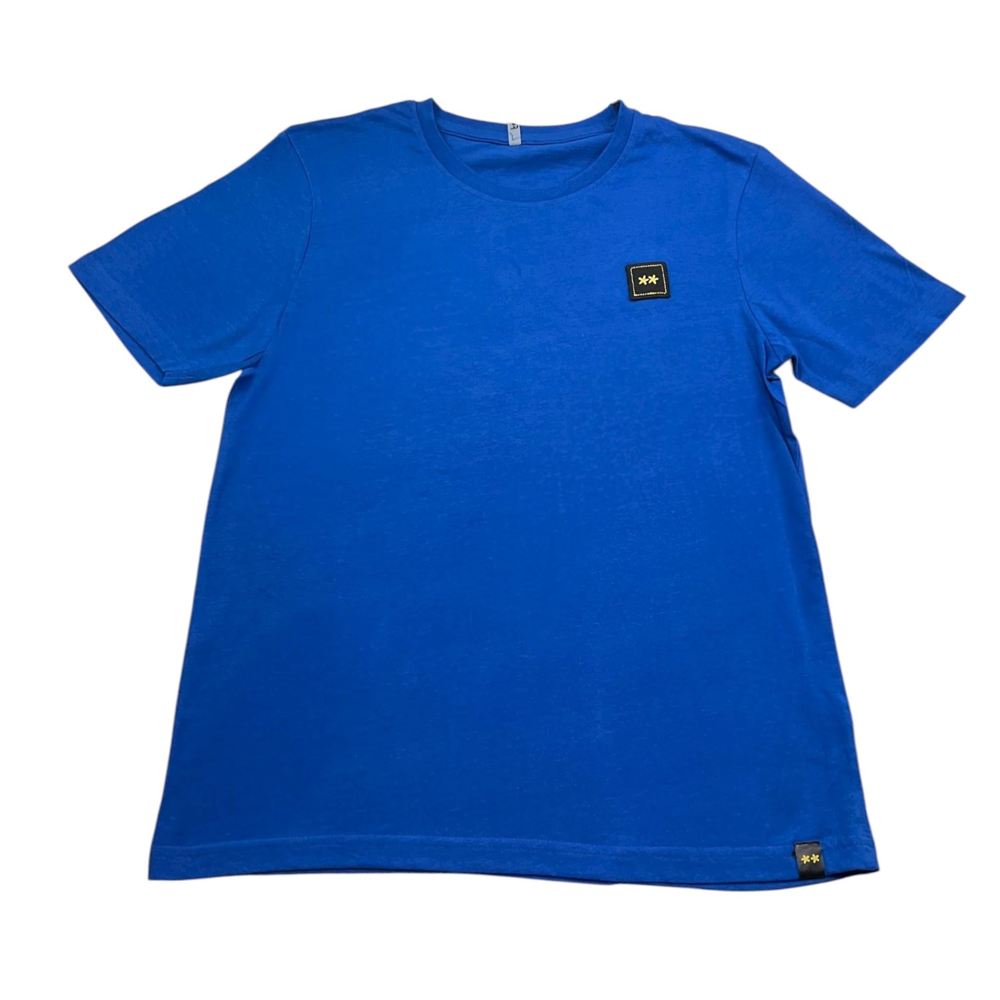 F**K T-Shirt Girocollo Tinta Unita con Logo per Bambino FJ23411RY COBALTO F**K 