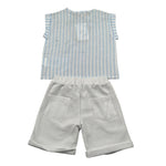 Lalalu' Completo 2 Pezzi Camicia-Bermuda per Neonato CCTL01G BIANCO/BEIGE LALALU' 