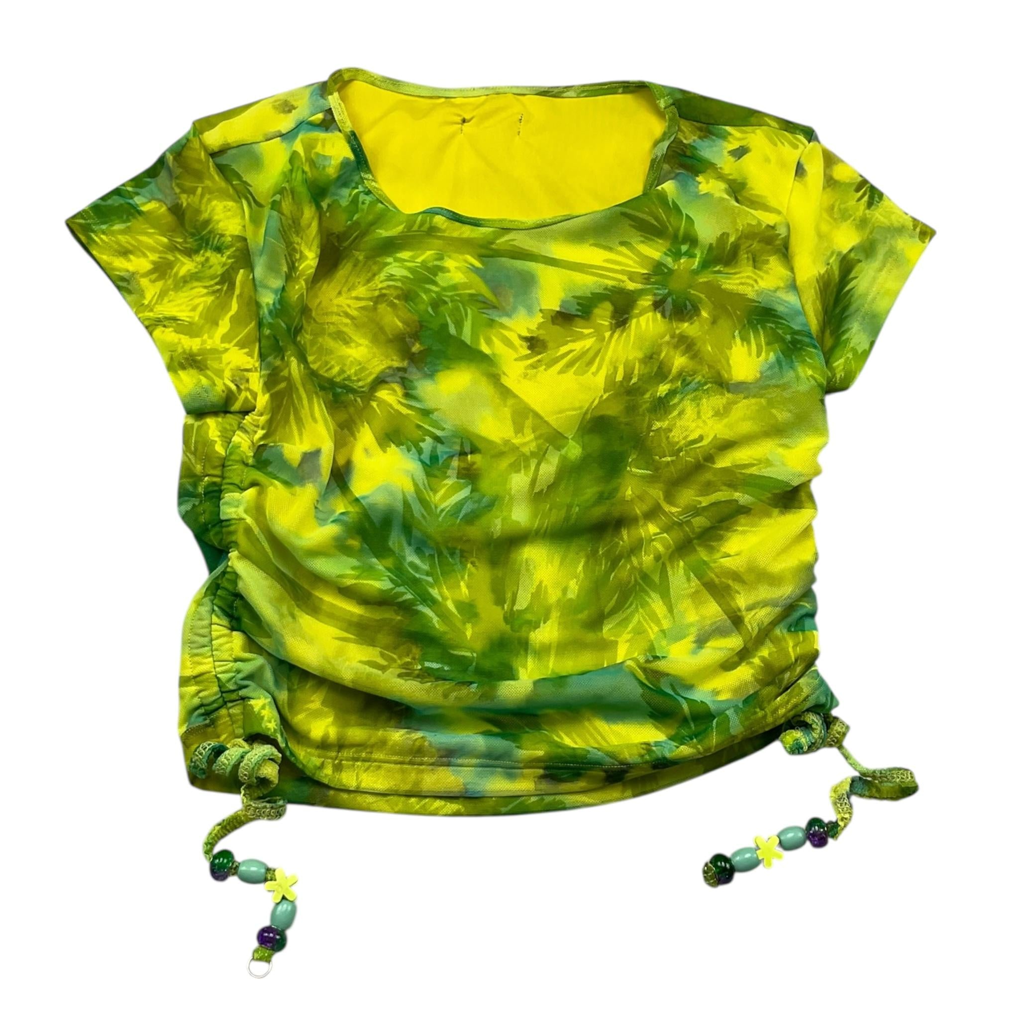 F**K T-Shirt Girocollo Stampa Fantasia per Bambina FJ240516 VERDE F**K 