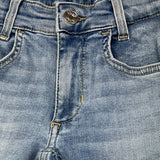 LIU JO jeans tinta unita con girovita regolabile Azzurro per Bambina GF4118 AZZURRO LIU JO 