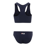 Fila Costume 2 Pezzi Top-Mutanda Tinta Unita per Bambina FAT0436 BLU FILA 