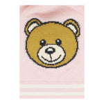 MOSCHINO cappello tinta unita con stampa e pon pon Rosa per Neonata MUX04WAX ROSA MOSCHINO 