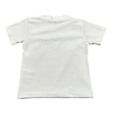 Daniele Alessandrini T-Shirt Girocollo Tinta Unita con Stampa per Neonato 1296M00237XX BIANCO DANIELE ALESSANDRINI 