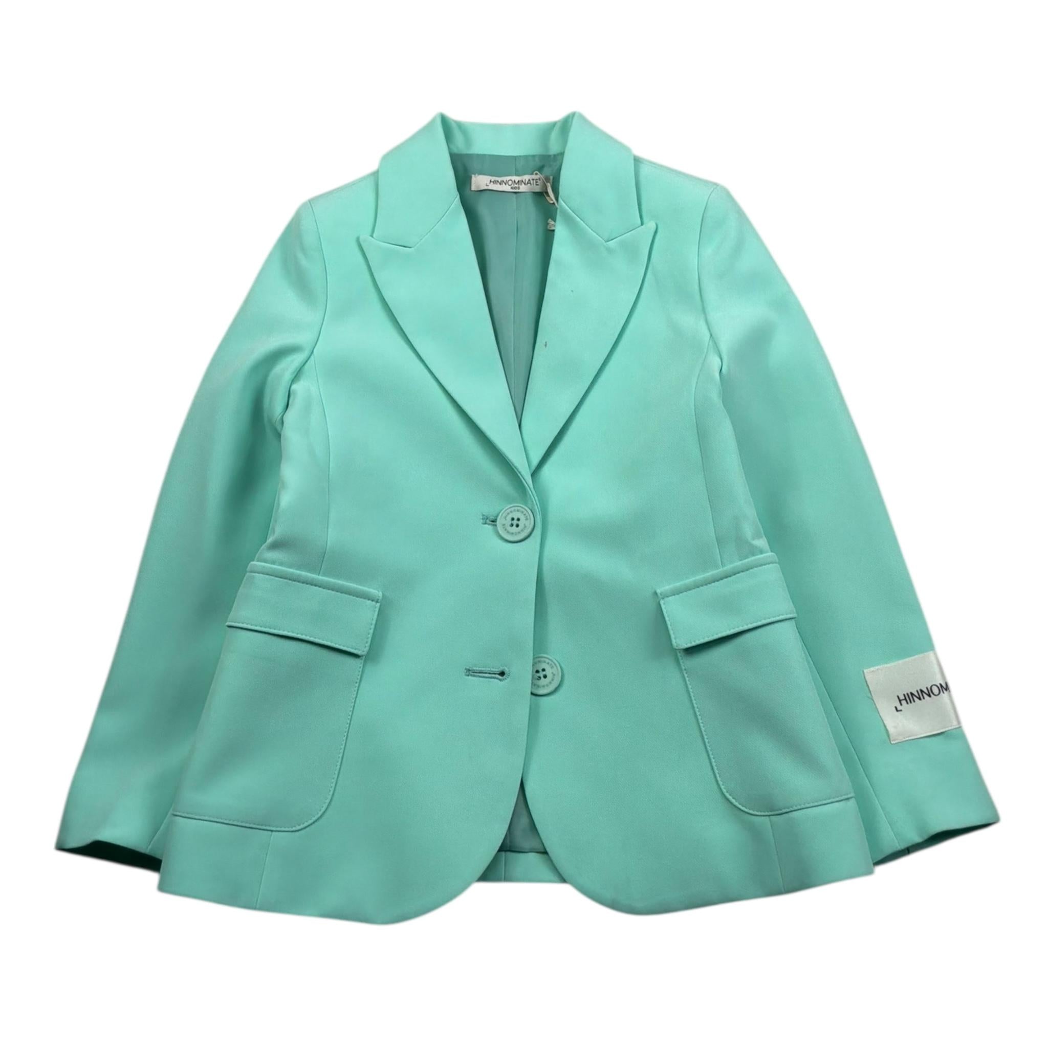 Hinnominate Giacca Tinta Unita con Logo per Bambina 3645J00103 VERDE ACQUA HINNOMINATE 