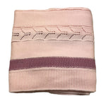 COLORI CHIARI coperta tinta unita con ricami Rosa per Neonata FF777882 ROSA COLORI CHIARI 