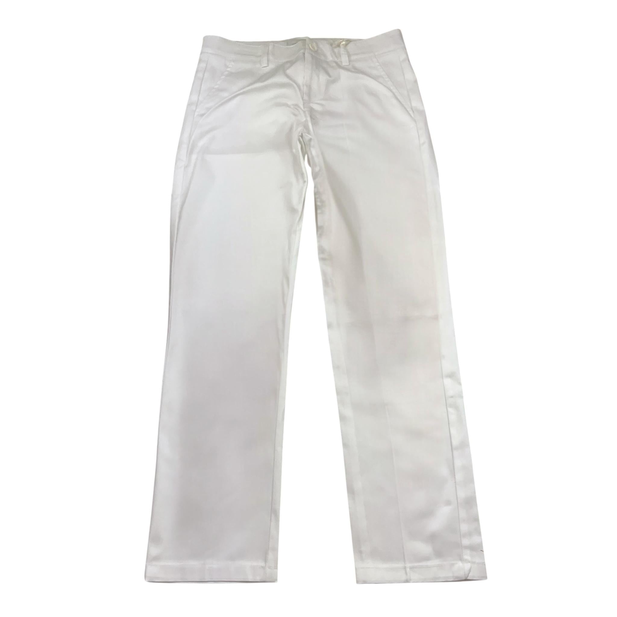 Carlo Pignatelli Pantalone Tinta Unita con Girovita Regolabile per Bambino CP52432 BIANCO CARLO PIGNATELLI 