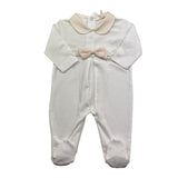 Ninnaoh Tutina Tinta Unita con Applicazioni per Neonata E25T1 BIANCO NINNAOH 