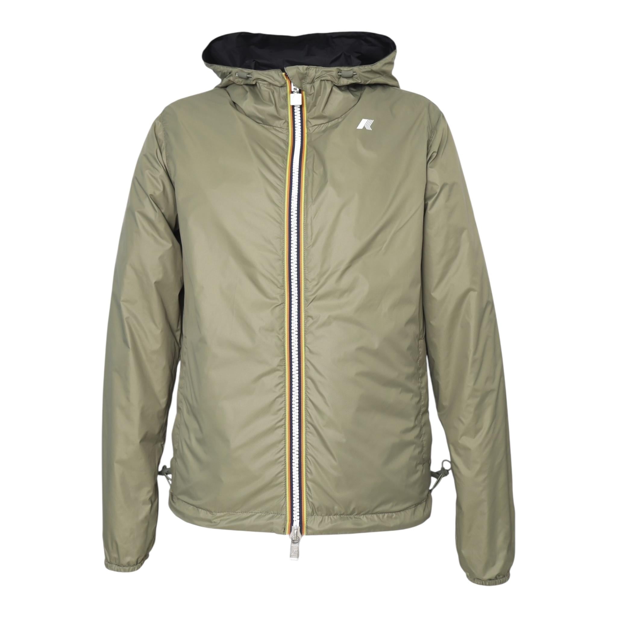 K-Way Giubbino Reversibile Bicolore per Bambino K61314W NERO/VERDE K-WAY 