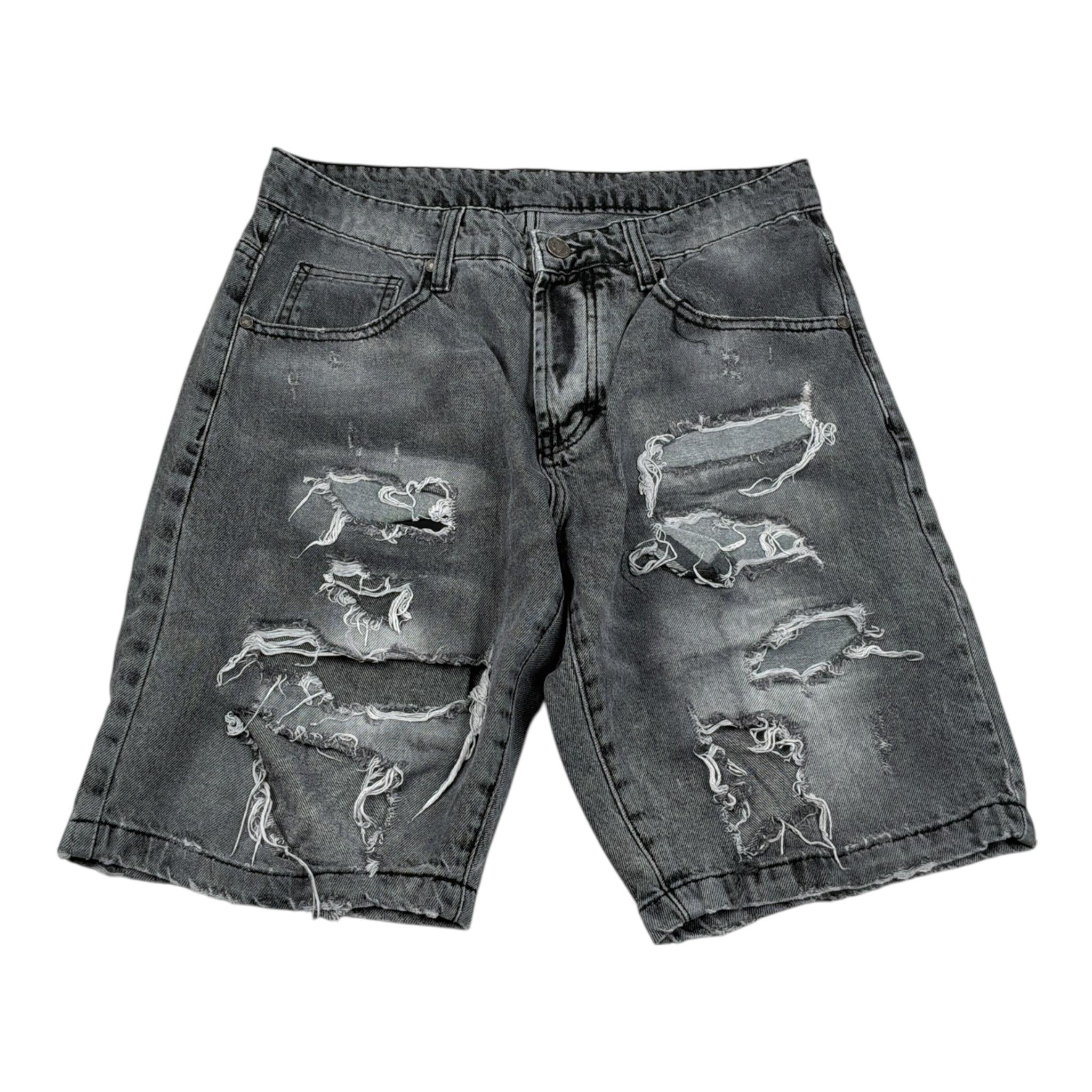 Colors Bermuda tinta unita In Denim Nero per Bambino ROROOR NERO COLORS 