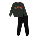 JOHN RICHMOND completo 2 pezzi felpa-pantalone bicolore Nero/verde per Bambino RBA24150CF NERO/VERDE JOHN RICHMOND 
