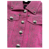 John Richmond Giubbino In Denim Tinta Unita per Neonata RIP26046GB FUXIA JOHN RICHMOND 