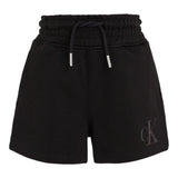 Calvin Klein Short Tinta Unita Modello Tuta Con Elastico In Vita Nero Per Bambina