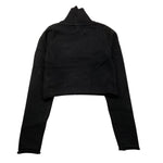 REFRIGIWEAR maglia collo alto tinta unita modello crop Nero per Bambina RWG925X NERO REFRIGIWEAR 