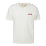 Saint Barth T-Shirt Girocollo Tinta Unita con Stampa Simpson per Bambino BART BIANCO SAINT BARTH 